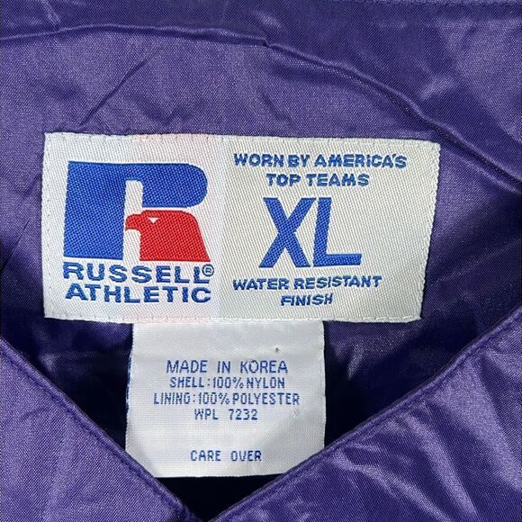 🏈Vintage TCU Horned Frogs Football Pullover SS Nylon Pullover Windbreaker Jacke - Picture 12 of 13